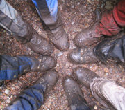 Muddy boots